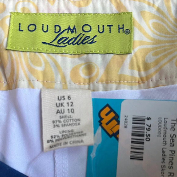 Loudmouth New with Tags Women’s Golf Skort Size 6 - Picture 5 of 6